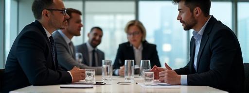 Persone che discutono di strategia tecnologica durante un meeting