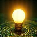 Lampadina sopra un circuito stampato